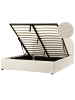 Beliani Doppelbett QUILLIEN in Beige - (W) 152 x (H) 91 x (L) 217 cm