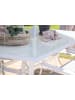 ebuy24 Gartenset Brekki 9-teilig Weiß 90 x 150 cm