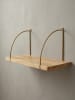 KADIMA DESIGN Wandregal 60x25x22 cm Massivholz / Metall Hängeregal