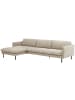 58 aufm Kessel SOFA mit Longchair links Katina Flachgewebe beige