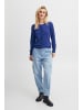 PULZ Jeans Strickjacke PZSARA Regular fit in Dazzling Blue Melange