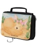 Mr. & Mrs. Panda Kosmetiktasche Wüstenfuchs Blumen Design ohne S... in Weiß