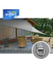 Gartenia sunprotect Professional Sonnensegel, 3,6 x 3,6 x 5 m, 90° Grad Dreieck, grausilber in Grausilber
