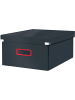 Leitz Aufbewahrungsbox Click & Store Cosy groß Karton grau