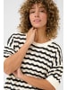 Cream Strickpullover CRPoppi Straight fit in Salt Pepper Stripe