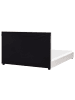 Beliani 10-tlg Wasserbett ROUEN in Beige/Schwarz