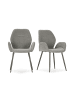 CALICOSY 2er-Set Sessel SOLA  in Grau  - (W) 57,5  x (H) 47,5  x (L) 57  cm