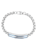 Adeliás Herren Armband aus Edelstahl 20,5 cm in schwarz