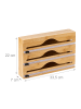 relaxdays Folienspender in Natur - 3 Rollen