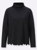 creation L Langarmshirt in schwarz