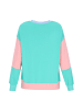Swirly Women Sweatshirt in Blue Green Multicolor