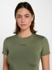 Hummel T-Shirt Hmlfast Damen in DEEP LICHEN GREEN
