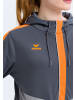 erima Squad Kapuzensweat in slate grey/monument grey/new orange