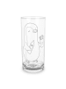 Mr. & Mrs. Panda Wasserglas Pinguin Pommes ohne Spruch in Transparent