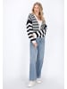 DreiMaster Maritim Women Cardigan in navy offwhite