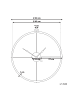 Beliani Wanduhr ZUCHWIL in Gold - (W) 50 x (H) 50 x (L) 2 cm