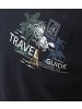 CASAMODA Rundhals T-Shirt für Herren in blau