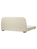 Beliani Doppelbett ROISEL in Beige/Schwarz - (W) 201 x (H) 101 x (L) 226 cm
