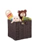 relaxdays 2 x Aufbewahrungskorb in Braun - (B)32x (H)31 x (T)30 cm
