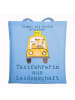 Mr. & Mrs. Panda Shopper Taxifahrerin Leidenschaft mit Spruch in Sky Blue