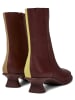 Camper Stiefeletten " Dina Twins " in Bordeaux / Beige