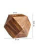 FineBuy Couchtisch in Braun / Sheesham / 57x43x57