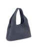Les Visionnaires Paz Weave Schultertasche Leder 44 cm asphalte