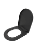 relaxdays Toilettendeckel in Anthrazit - (B)36 x (T)42 cm