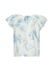 MOSS COPENHAGEN MSCHEvangelia SS Top AOP in M Blue Flower