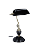 relaxdays Bankerlampe in Schwarz -  (B)26 x (H)44 x (T)19 cm