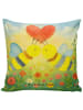 Mr. & Mrs. Panda Couch Kissen Biene Liebe Design ohne Spruch in Weiß