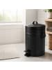 relaxdays Kosmetikeimer in Schwarz - 5 Liter
