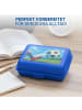 elasto Vorratsdose "School-Box" 1100 ml in blau - mit Motiv