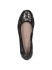 Caprice Ballerina in BLACK/GUNMETAL