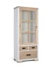 Giner y Colomer Vitrine aus massivem Mindiholz mit 3 Schubladen und Glastür in White