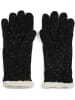 styleBREAKER Strickhandschuhe in Schwarz meliert