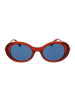 Max Mara Frauen Sonnenbrille Oval Rot