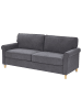 Beliani 3-Sitzer Sofa RONNEBY in Grau/Braun - (W) 190 x (H) 88 x (L) 78 cm