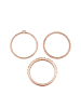 Elli Ring 925 Sterling Silber Ring Set in Rosegold