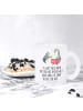 Mr. & Mrs. Panda Haferl Pinguin mit Kind mit Spruch in Transparent
