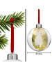 Mr. & Mrs. Panda Weihnachtskugel Eisbär Umarmen Design ohne Spruch in Weiß