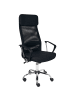 Beliani Bürostuhl PIONEER II in Schwarz/Silber - (W) 63 x (H) 118 x (L) 63 cm