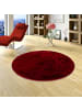 Pergamon Fellteppich Plush Rund in rot