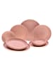 CreaTable Serie  Uno Rusty Rose, Geschirrset, Teller Set 8 teilig in Rosé in Rosé