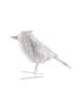 Present Time Ornament Bird - Weißer Marmordruck - 9x24x18,5cm