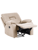 Beliani 3-tlg Sitzgruppe BERGEN in Beige/Schwarz