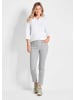 GOLDNER 7/8-Jeanshose Schmale Stretchhose BELLA in grau