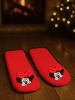 Disney Disney Minnie Mouse Hüttensocken Sherpa Haussocken Kuschelsocken in rot