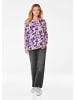 GOLDNER Shirt Shirt in lila / gemustert