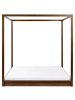 Beliani 2-tlg Doppelbett HERLIERE in Braun